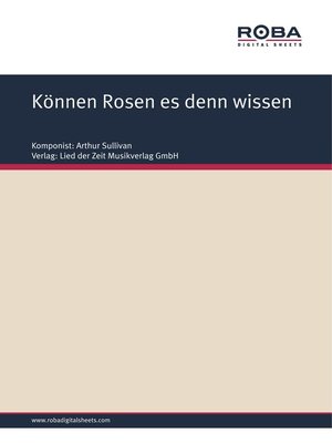 cover image of Können Rosen es denn wissen